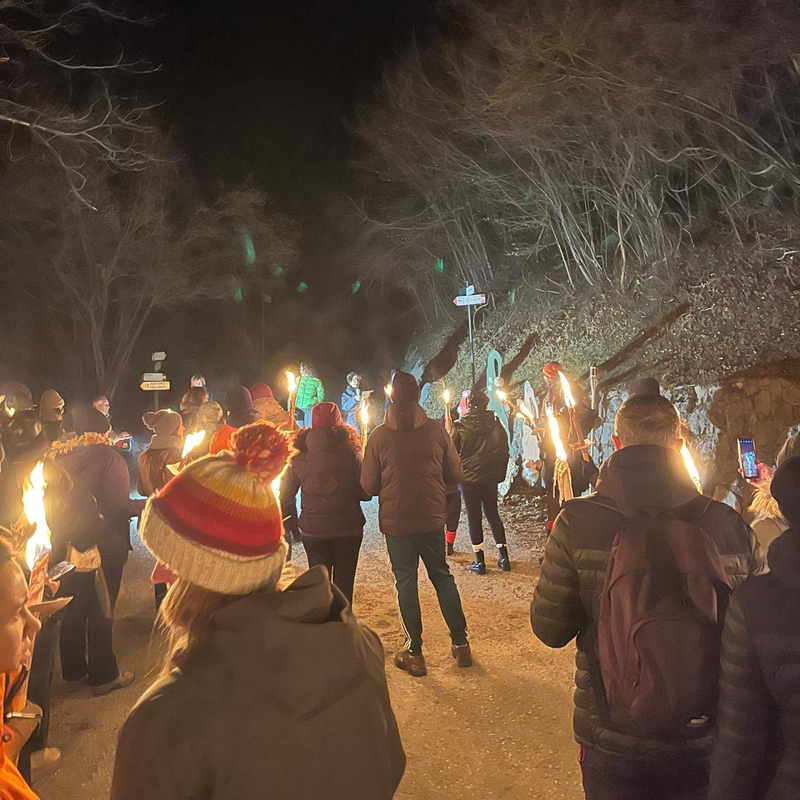Fiaccolata di fine anno a San Lorenzo Dorsino