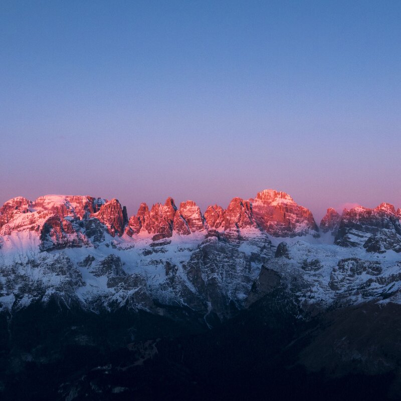 Skyline enrosadira  sulle Dolomiti di Brenta | © Filippo Frizzera, 2015