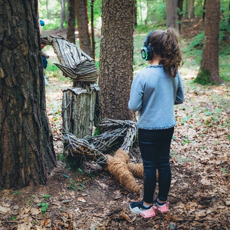 Baby forest bathing in the Parco del respiro of Fai della Paganella  | © Mirko Perli, 2023