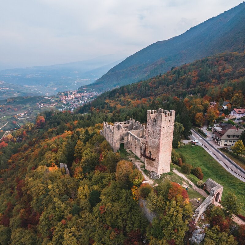 Castel Belfort a Spormaggiore visto dall'alto | © Enrico Baroni, 2020